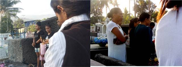 Mama Maria's family and relatives having some ceremony at the grave..jpg
