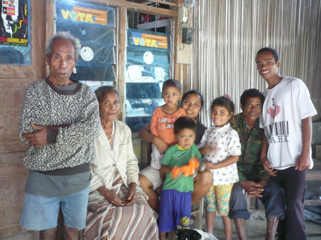 s son and daughters, his brother and the family in Timor Leste.JPG